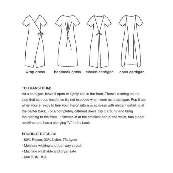 Paridaez Women's Heron 4 In 1 Wrap Dress Black Size M $298 - Picture 4 of 7